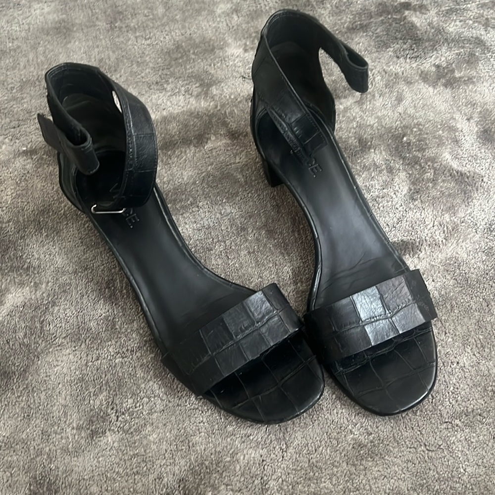 Vince low leather heels